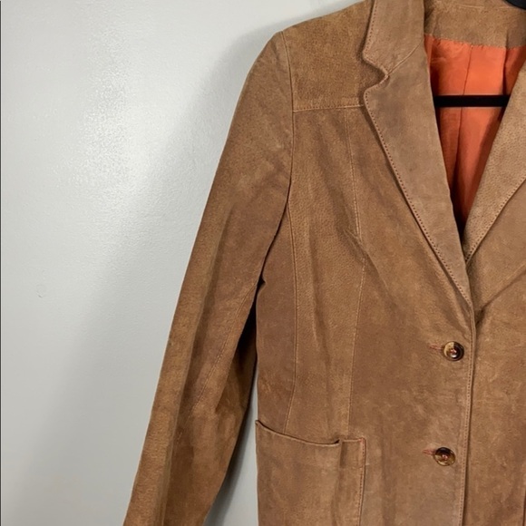 Vintage Suede Leather Blazer size 12(m/l) - Picture 5 of 16
